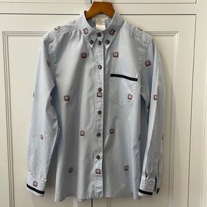 Escada Golf Blue Logo Blouse—Gorgeous!! Excellent Condition!! Made In Germany-34